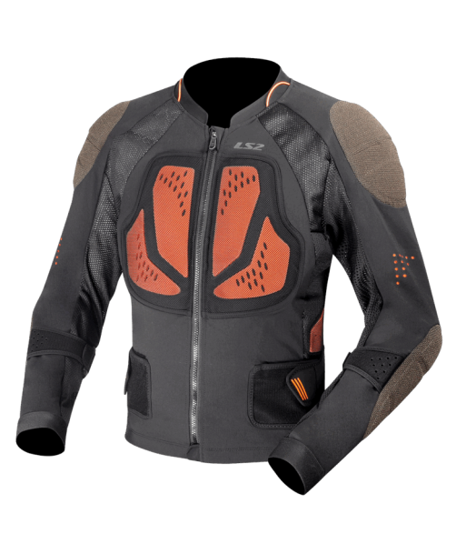 LS2 X-TERRAIN BLACK HI VIS ORANGE