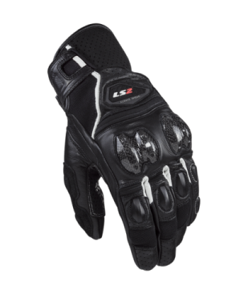 LS2 SPARK II LEATHER BLACK WHITE