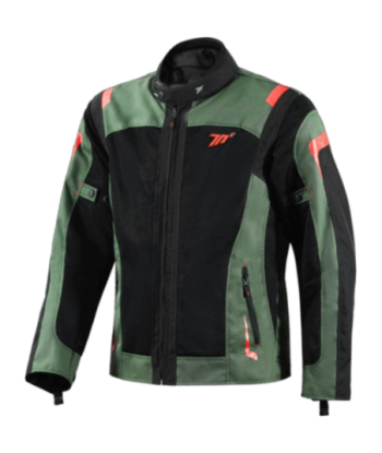 CHAQUETA SD-JT66 SAHARA HOMBRE VERDE MILITAR/ROJO