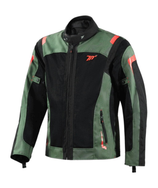 CHAQUETA SD-JT66 SAHARA HOMBRE VERDE MILITAR/ROJO