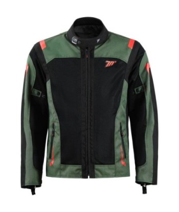 CHAQUETA SD-JT66 SAHARA HOMBRE VERDE MILITAR/ROJO