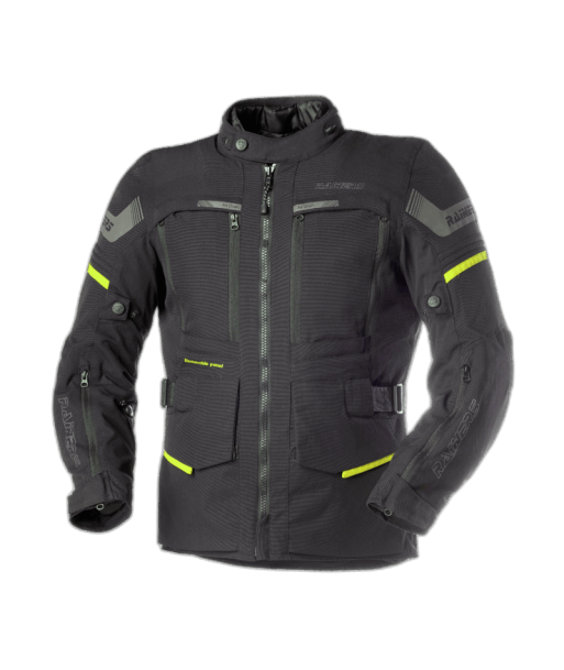 CHAQUETA INVIERNO DESERT NEGRA-FLUOR IMPERMEABLE
