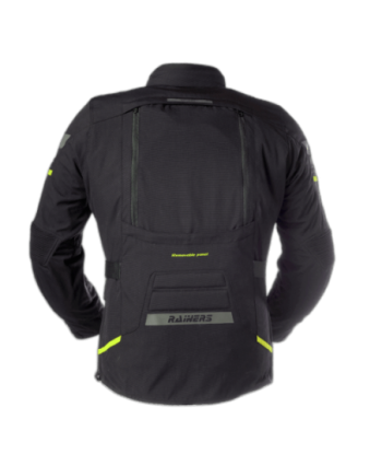 CHAQUETA INVIERNO DESERT NEGRA-FLUOR IMPERMEABLE