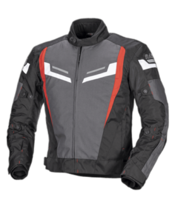 CHAQUETA INVIERNO TRACK NEGRO/ROJO IMPERMEABLE