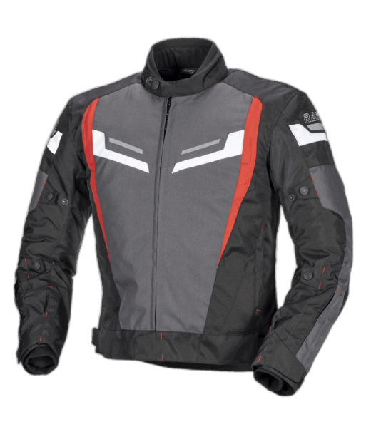 CHAQUETA INVIERNO TRACK NEGRO/ROJO IMPERMEABLE
