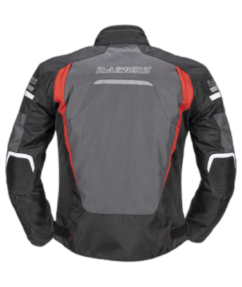 CHAQUETA INVIERNO TRACK NEGRO/ROJO IMPERMEABLE