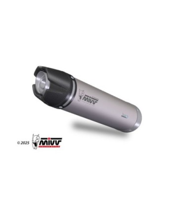 Mivv Slip-On AK-1 Titanium con tapa de carbono Honda CBR 600 RR 2024-26