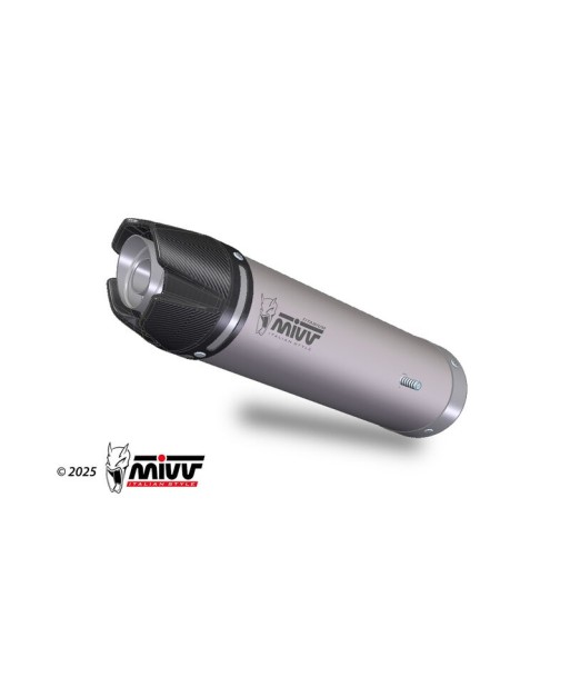 Mivv Slip-On AK-1 Titanium con tapa de carbono Honda CBR 600 RR 2024-26