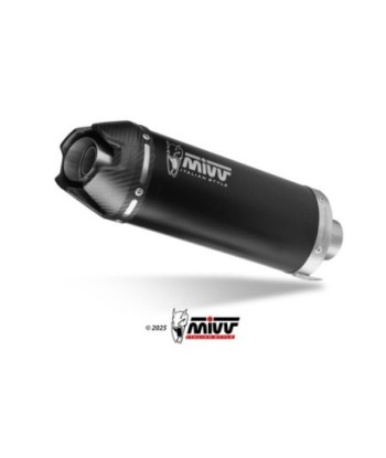 Mivv Escape Completo 4x2x1 AK-1 Black con tapa de carbono Honda CB 650 R 2024-25