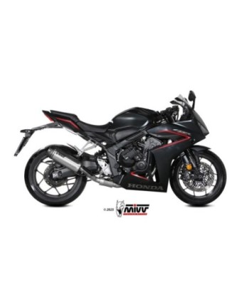 Mivv Escape Completo 4x2x1 AK-1 Titanium con tapa de carbono Honda CB 650 R 2024-26