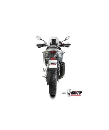Mivv 2 Slip-On Oval black con tapa carbono Kove 800X 2024-25