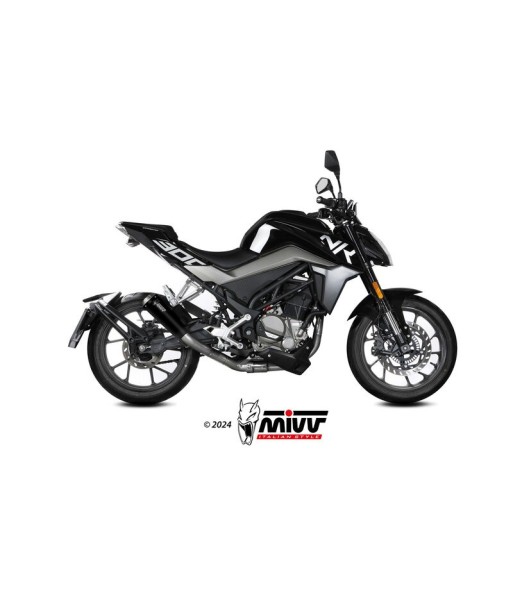 Mivv Full system 1x1 X-M1 Black CF Moto 300NK 2021-24