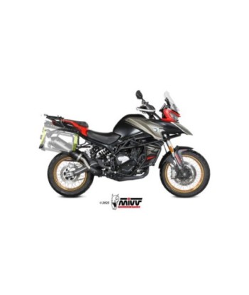 Mivv Slip-On Oval black con tapa carbono QJ Motor SRT 800 S / X / SX 2024