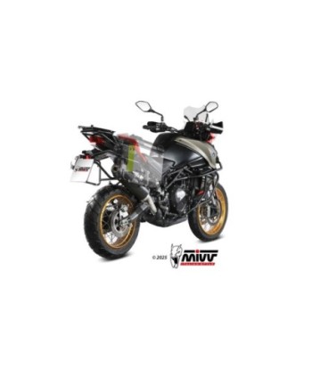 Mivv Slip-On Oval black con tapa carbono QJ Motor SRT 800 S / X / SX 2024