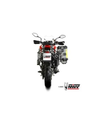Mivv Slip-On Oval black con tapa carbono QJ Motor SRT 800 S / X / SX 2024
