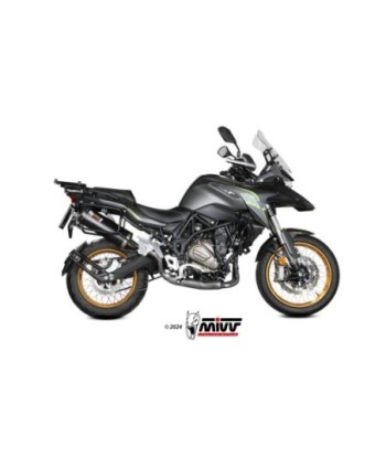 Mivv Slip-On Oval black con tapa carbono QJ Motor SRT 700 / X 2024