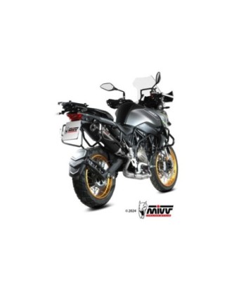 Mivv Slip-On Oval black con tapa carbono QJ Motor SRT 700 / X 2024