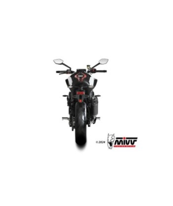 Mivv Slip-On AK-1 Black con tapa de carbono CF Moto 450NK 2023-24