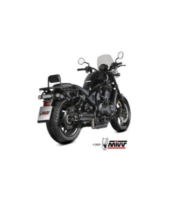 Mivv Slip-On HR-1 Black con tapa en carbono Honda CMX 1100 Rebel 2022-24