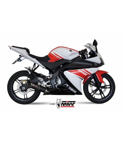 Mivv Full system 1x1 GP carbon con tapa carbono Yamaha YZF R125 2008-13