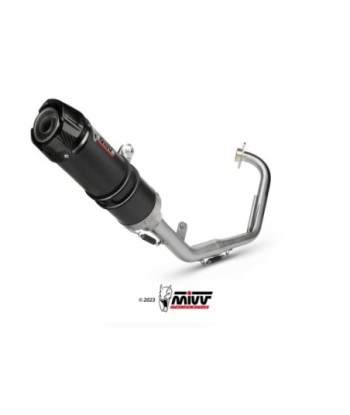 Mivv Full system 1x1 GP carbon con tapa carbono Yamaha YZF R125 2008-13