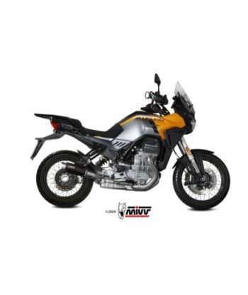 Mivv Slip-On GP Pro Black Moto Guzzi Stelvio 2024-26