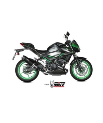Mivv Slip-On AK-1 Black con tapa de carbono Kawasaki Z500 / SE 2024-26
