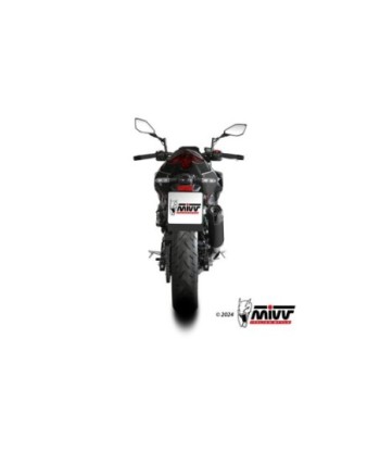 Mivv Slip-On AK-1 Black con tapa de carbono Kawasaki Z500 / SE 2024-26