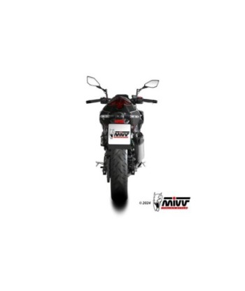 Mivv Slip-On AK-1 Titanium con tapa de carbono Kawasaki Z500 / SE 2024-26