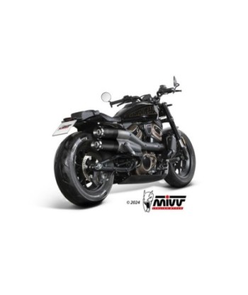 Mivv 2 Slip-On HR-1 Black Harley Davidson Sportster S 2021-24