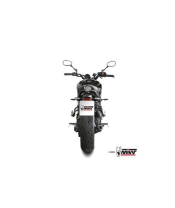 Mivv Full system 2x1 HR-1 Black con tapa en carbono larga YAMAHA XSR 700 2021-24
