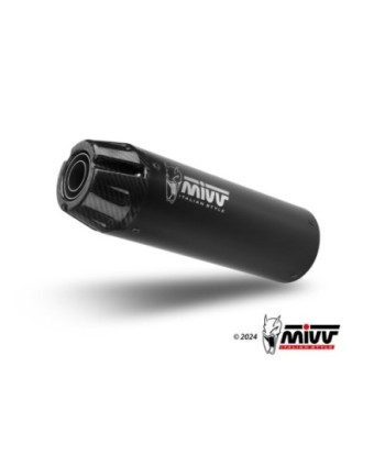 Mivv Slip-On HR-1 Black con tapa en carbono larga Honda CMX 500 Rebel 2022-24