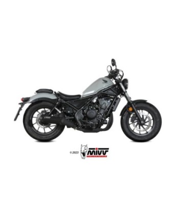 Mivv Slip-On HR-1 Black con tapa en carbono Honda CMX 500 Rebel 2022-24
