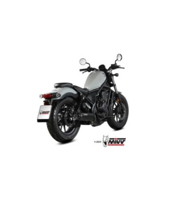 Mivv Slip-On HR-1 Black con tapa en carbono Honda CMX 500 Rebel 2022-24