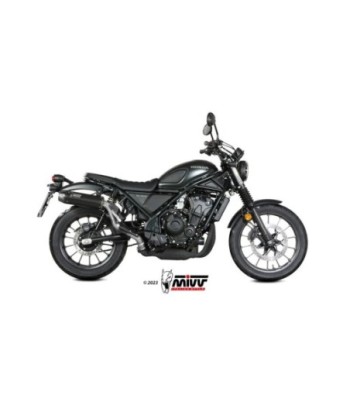 Mivv Slip-On HR-1 Black con tapa en carbono larga Honda CL 500 2023-24