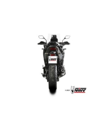 Mivv Slip-On OVAL Titanium con tapa en carbono Honda NT 1100 2022-24