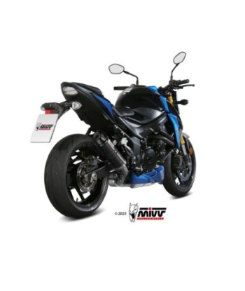 Mivv Slip-On GP black con tapa carbono Suzuki GSX-S 750 2017-20