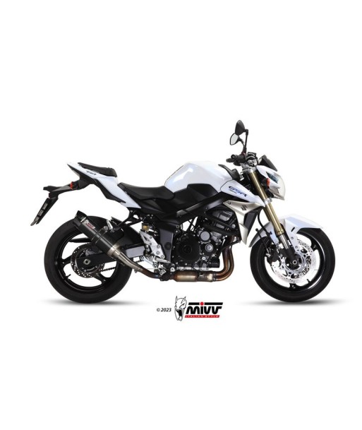 Mivv Slip-On GP black con tapa carbono Suzuki GSR 750 2011-16