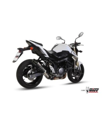 Mivv Slip-On GP black con tapa carbono Suzuki GSR 750 2011-16