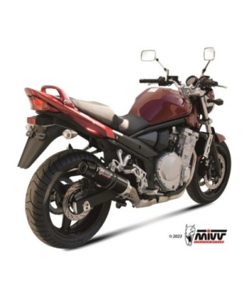 Mivv Slip-On GP black con tapa carbono Suzuki GSF 650 Bandit 2007-15 / GSX 650 F 2008-15