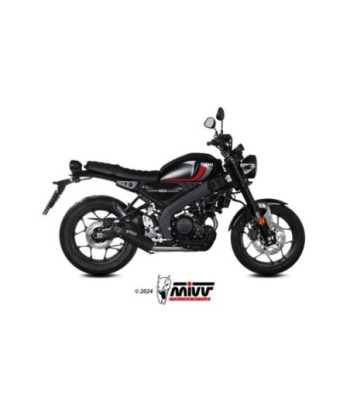 Mivv Full system 1x1 HR-1 Black con tapa en carbono larga YAMAHA XSR 125 2022-24