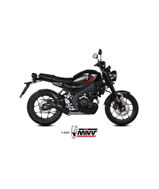 Mivv Full system 1x1 HR-1 Black con tapa en carbono larga YAMAHA XSR 125 2022-24