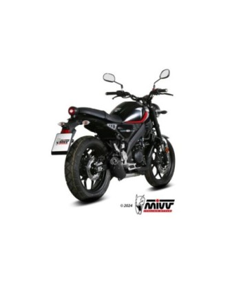 Mivv Full system 1x1 HR-1 Black con tapa en carbono larga YAMAHA XSR 125 2022-24