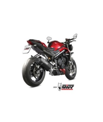 Mivv Full system 3x1 SR-1 Black Titanium Triumph Street Triple 765 R / RS 2023-25
