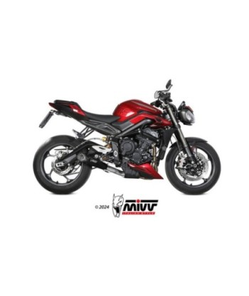 Mivv Full system 3x1 X-M5 Black Triumph Street Triple 765 R / RS 2023-24