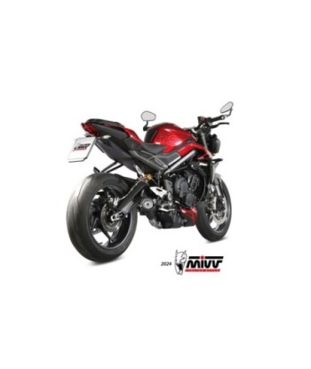 Mivv Full system 3x1 X-M5 Black Triumph Street Triple 765 R / RS 2023-24