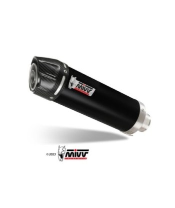 Mivv Full system 1x1 GP Black con tapa carbono Voge Brivido 125R 2023-24
