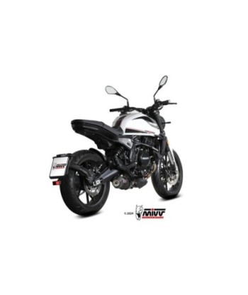 Mivv Slip-On Oval Black con tapa carbono Moto Morini Seiemmezzo STR 2022-24