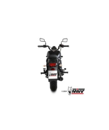MIVV FULL SYSTEM 2x1 HR-1 BLACK CON TAPA DE CARBONO KAWASAKI VULCAN S 2017-23