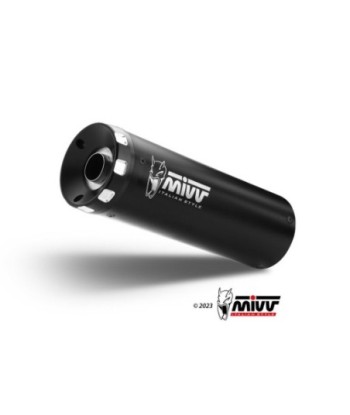 MIVV FULL SYSTEM 2x1 HR-1 BLACK KAWASAKI VULCAN S 2017-23